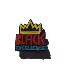Black Excellence Croc Charm